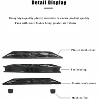 120mm 240mm Fan Router Cooling Fan DIY PC Cooler TV Box Wireless Silent Quiet DC 5V USB Power 12CM W/Screws Protective Net - Image 5