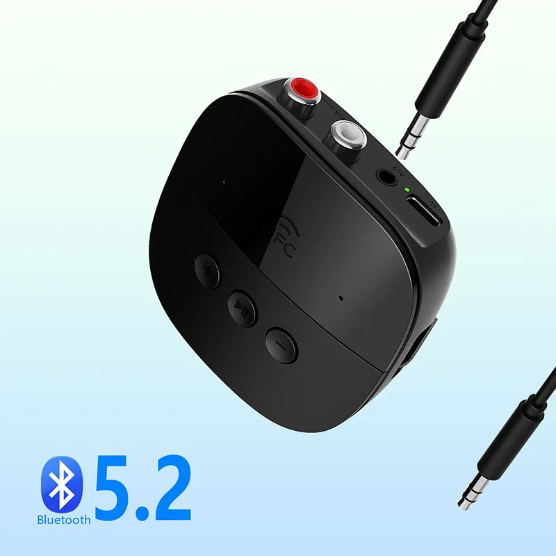

Приемник Bluetooth 5,2 со встроенным интерфейсом USB, разъемом для карты TF, разъемом AUX/RCA 3,5 мм, беспроводной аудиоадаптер для домашней потоковой стереосистемы музыки