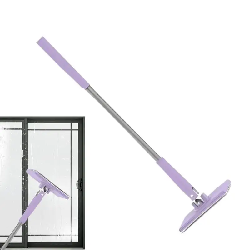 

Hands-Free Mini Mop Portable Cleaning Mini Mop Compatible With Face Towels Window Washing Mop Auto Face Towel Replacement mop