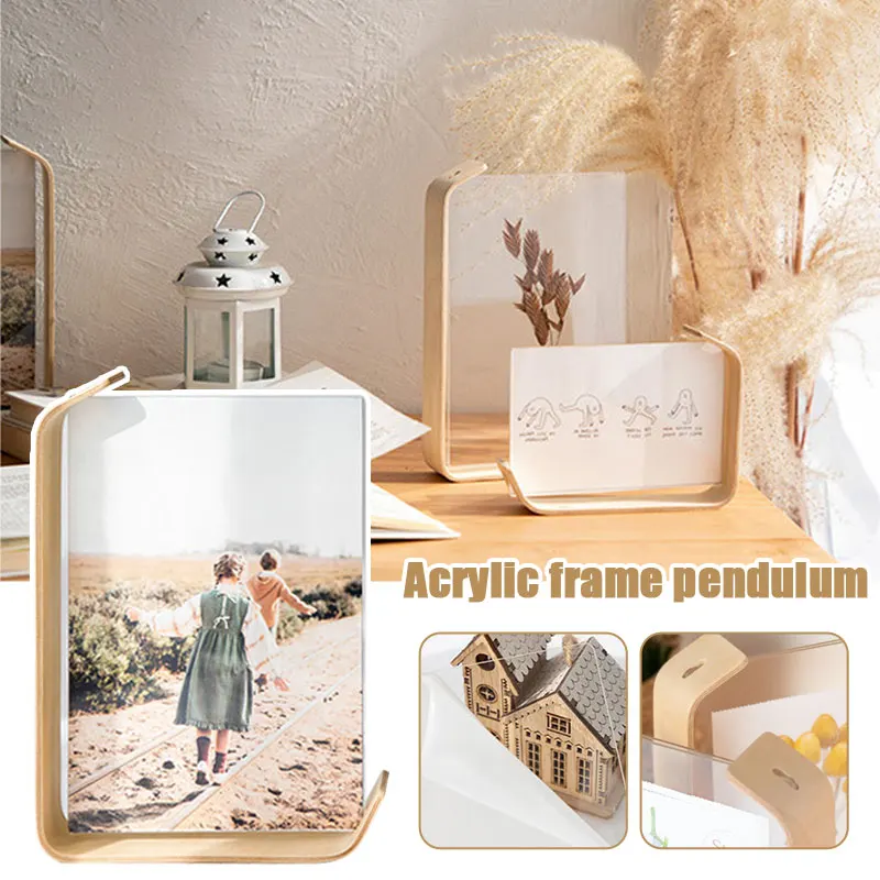 

Acrylic Wooden Photo Frame Herbarium Display Frame Calendar DIY Photo Frames For Wedding Party Picture Frame Photo Decor