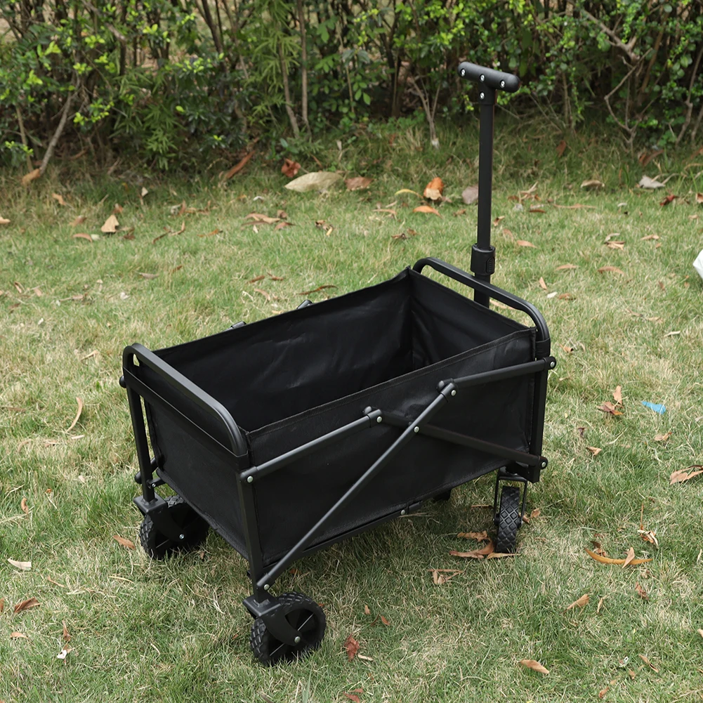 Portable Folding Wagon Large Capacity Heavy Duty Foldable Wagon Garden Utility Cart for Camping Garden Shopping Sports