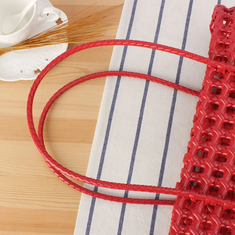 Borsa a cestino con design intagliato novità 2026 per donna, borsa a tracolla intrecciata da spiaggia per vacanze, tote versatile casual per tutti i giorni - immagine 4