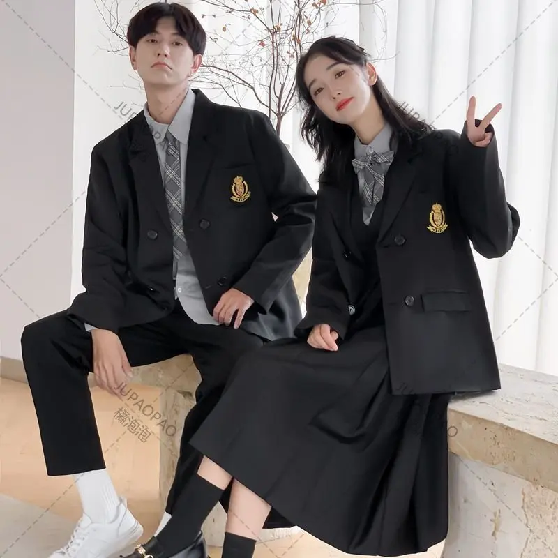 Spring Autumn Suit Mens Suit Korean Loose Student Jk Uniform Class Uniform College Sets Casual Coat Business Suits For Men