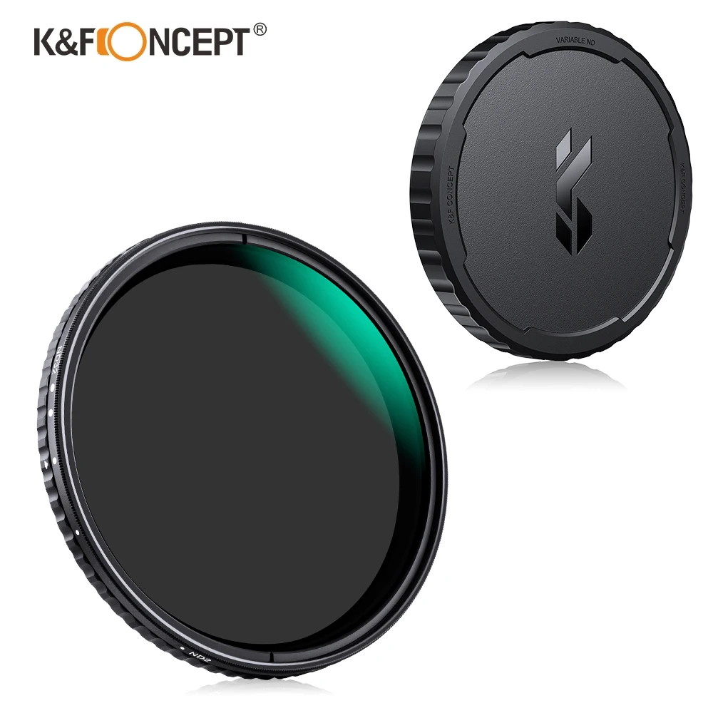 

K&F Concept ND2-ND32 Fader ND Filter 67mm 72mm 77mm 82mm No X Spot Variable Neutral Density Multiple Layer Filter with Lens Cap