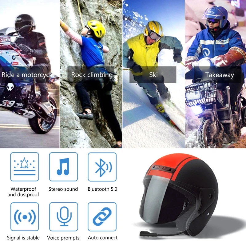 TechU™ Système de communication moto mains libres – Casque moto