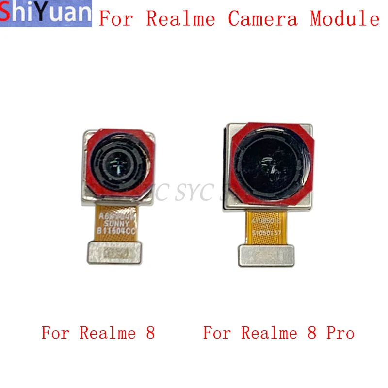 

Задняя и передняя камеры гибкий кабель для Realme 8 Pro главный большой маленький Модуль камеры запасные части для ремонта