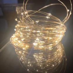 Illuminating LED Fairy String Lights for Festive Decoration - USB Powered with 8 Lighting Modes (Warm White)