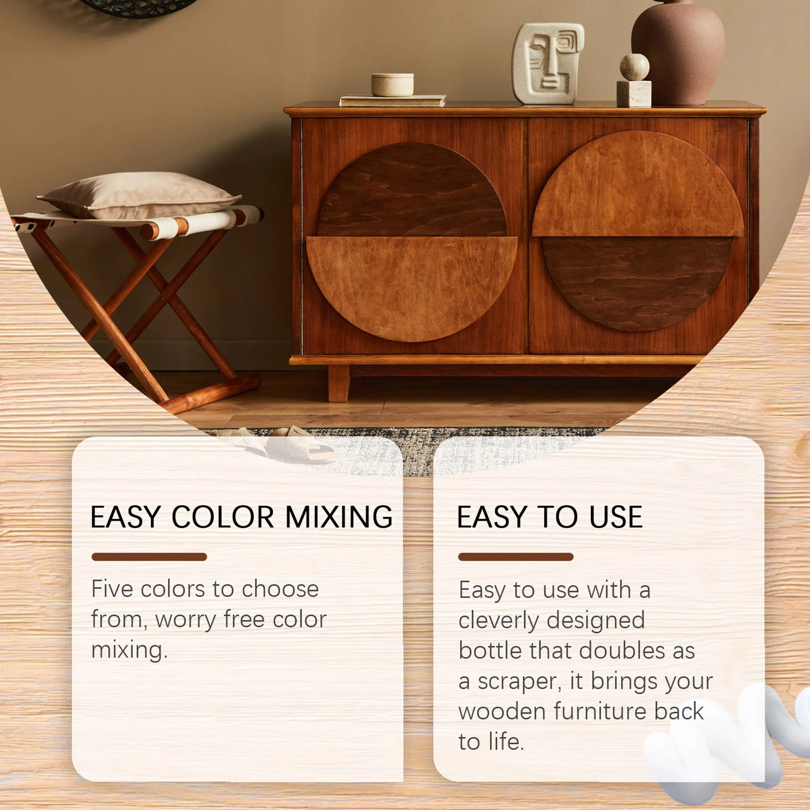 Wooden Furniture Repair Wood Filler Trimming Cream Wood Wall Putty Liquid Cream for Scratch Repair Putty