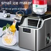 Commercial Electric Ice Maker Automatic Add Water Bullet Round Block Ice Cube Generator Machine 30/35KG/24H Milk Tea Coffee Shop 3