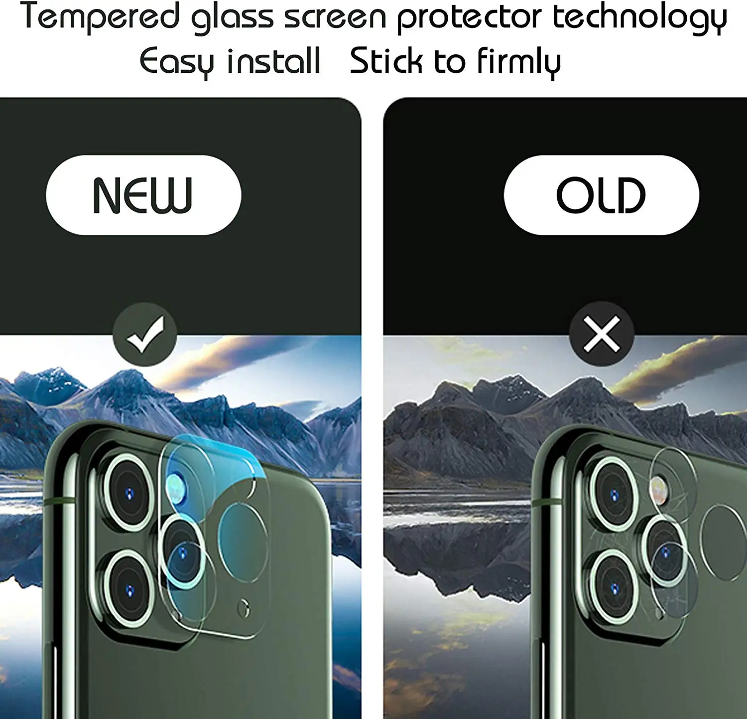 mobile phone Camera Lens Protector for iPhone 15 14 13 12 11 Pro Max Tempered Glass Easy Install 9H Hardness HD Clear anti-scrat