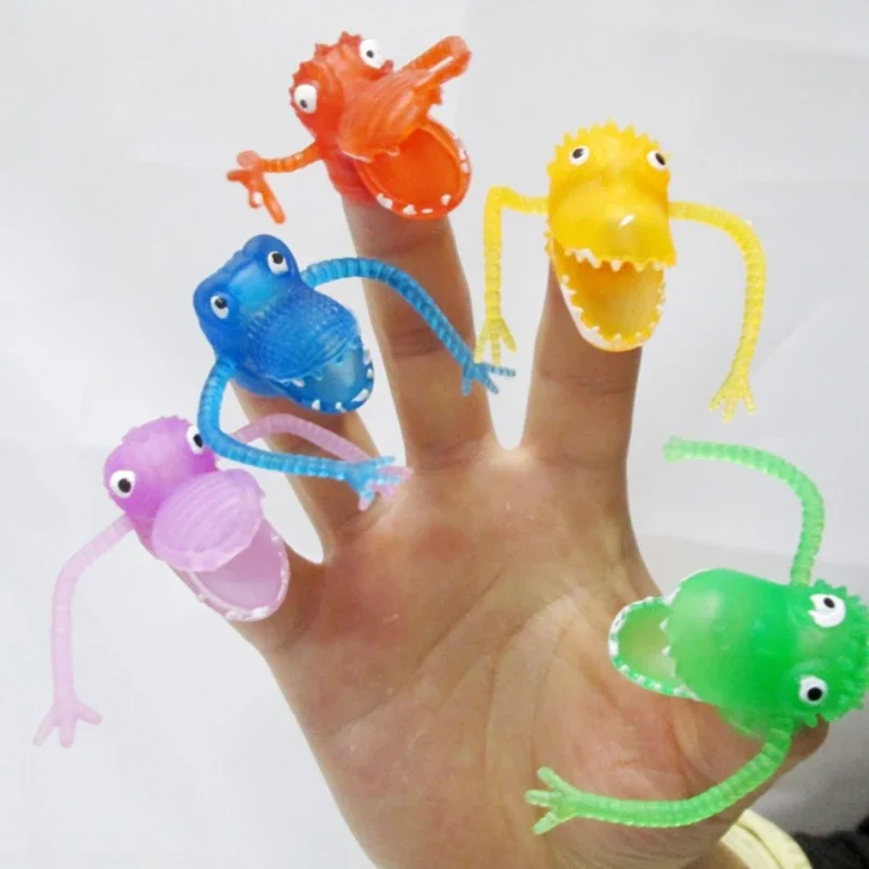 The Puppet Company - Dinosaurus speelset met 4 vingerpopjes