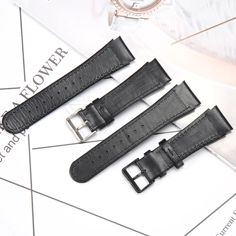 22mm Leather Watch band Suitable for Suunto X-Lander Military Watch Wrist Band Men's xlander Black Watch Accessories