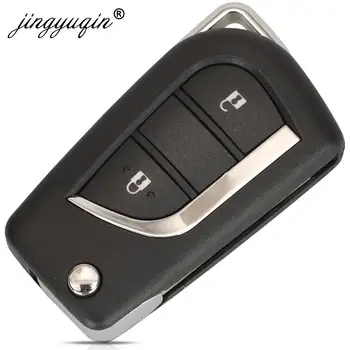 Keyforkess Modificato di Vibrazione 2 /3 Pulsanti del Telecomando Key Fob 433MHz 4D67 Chip per Toyota Prado 120 RAV4 Kluger FCC ID: 50171 - Jingyuqin Modificato di Vibrazione 2 3 Pulsanti del Telecomando Key Fob 433MHz 4D67 Chip per