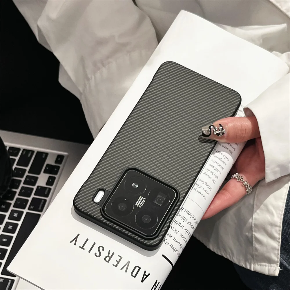 Frameless Carbon Fibre Matte Shockproof Slim Hard Case Bumper Cover