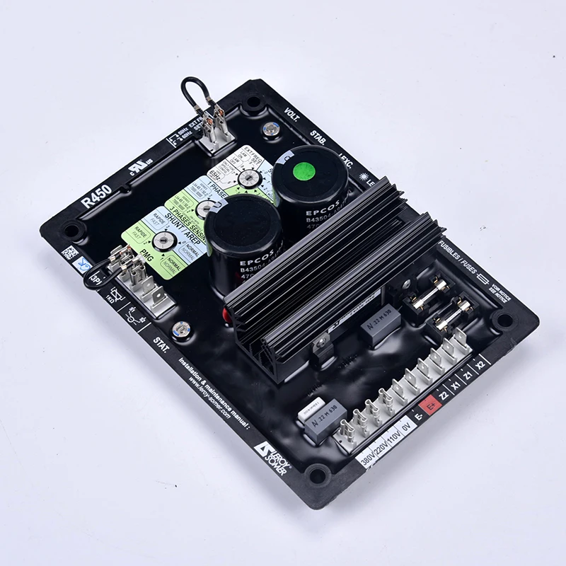 R450 AVR 자동 전압 조절 발전기, 브러시리스 3 상 안정기,  디젤 발전기 예비 부품
