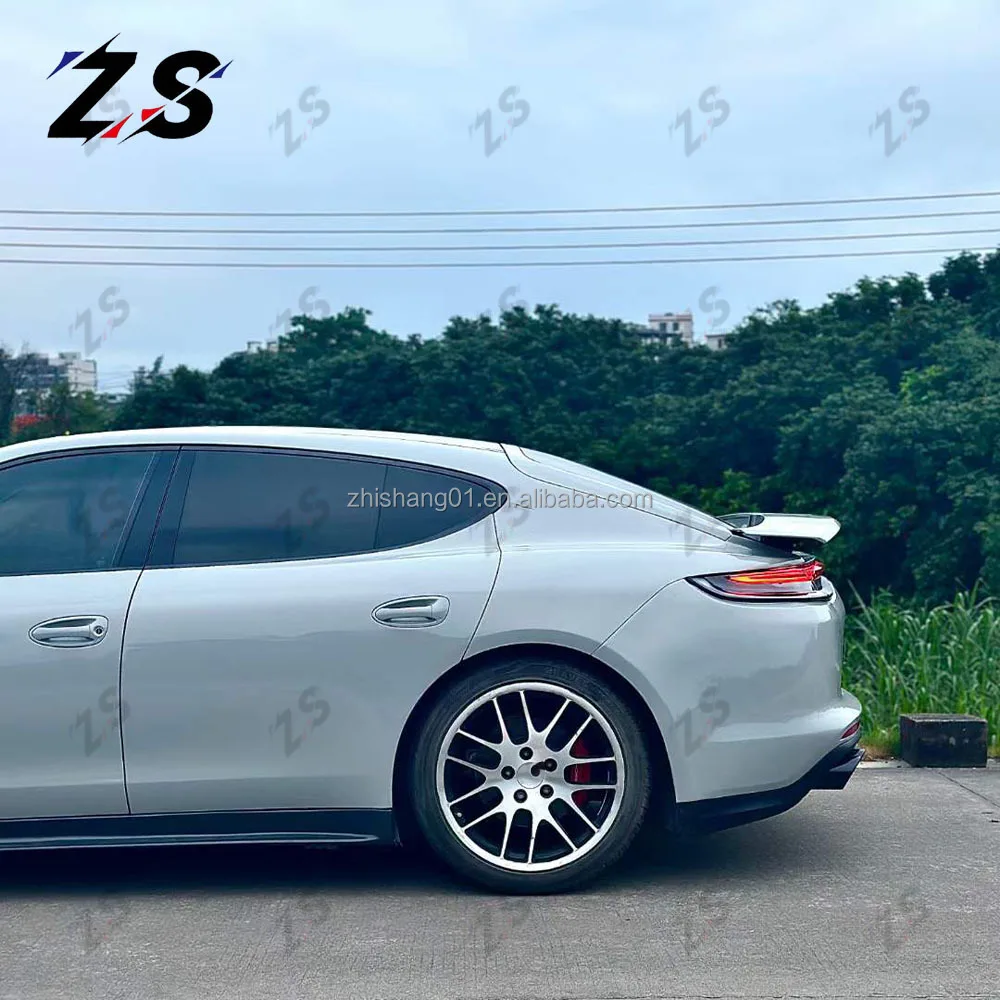 ZS for Porsche Panamera 970 2010-2016 Upgrade 971 New Facelift Bumper Lip Rear Diffuser Car Kit Assembly Body Parts Body Kit
