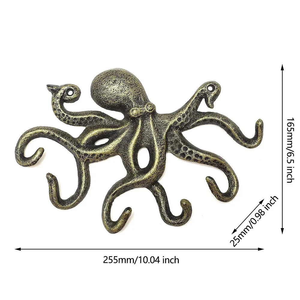Octopus Keys Hook, Cast Etal Hanger For Coat, Hand Towel, Bathrobe, Jacket, Kitchen & Balcony. At ₹ 50/piece