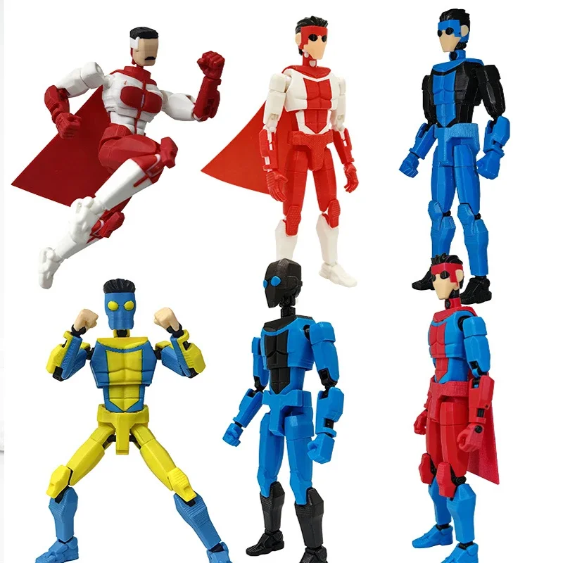 3D Printed Superheroes Anime Multi-Jointed Action Figures Ornaments Gifts