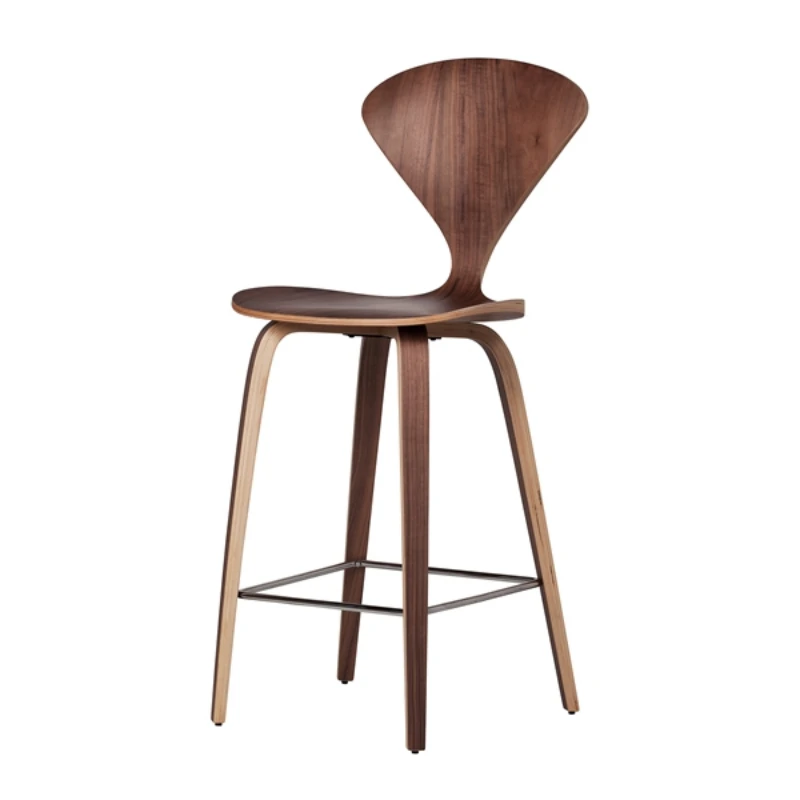 

walnut wood Cherner Counter bar Stool chair