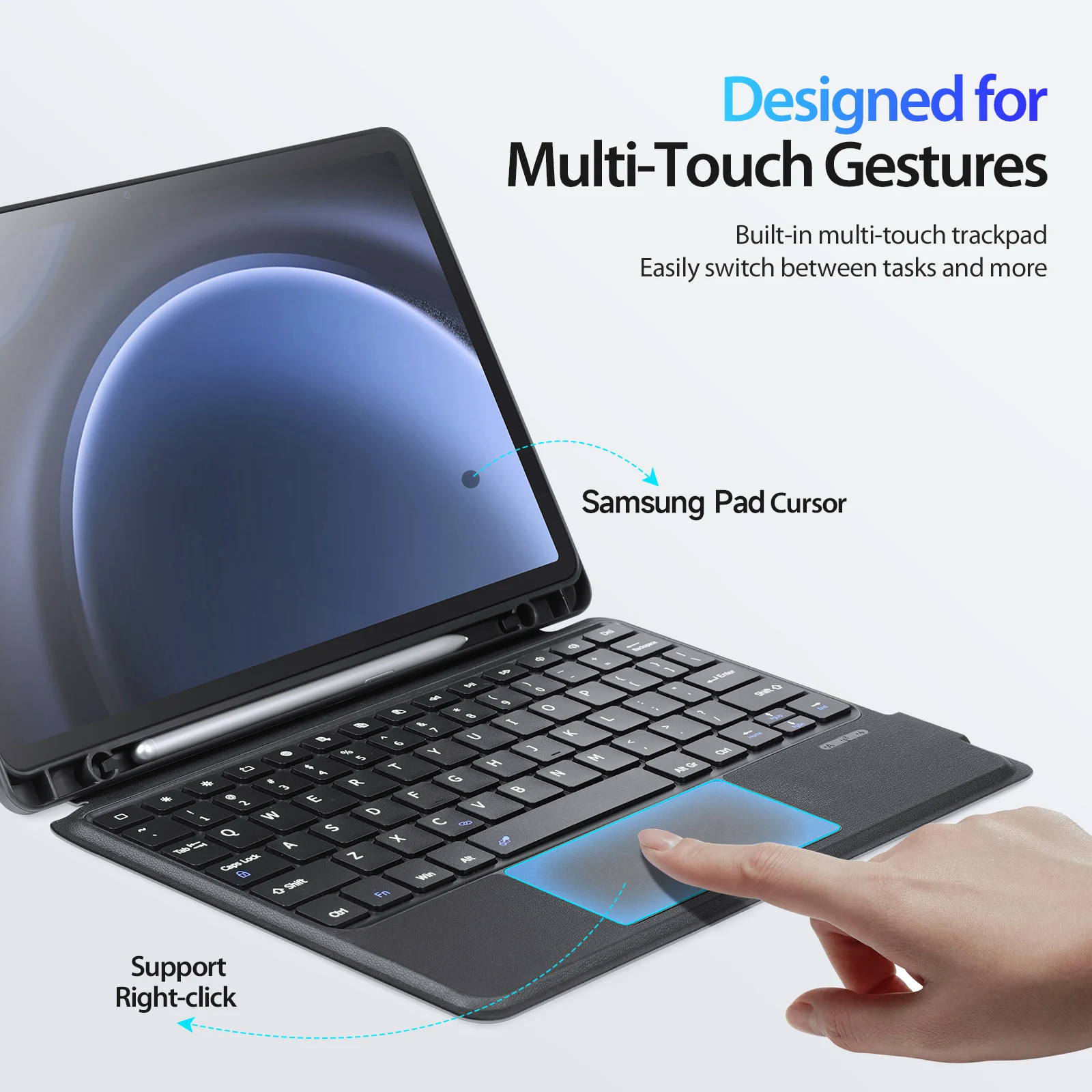 Tablet Keyboard Case for Galaxy Tab