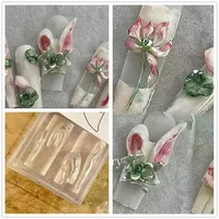 1pc  Cat Ears Rabbit Ears 3D Acrylic Nail Mold Nail Art Decorations Silicone Nail Mold Nail Accessories 1