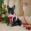 Winter Warm Dog Harness Leash Set Soft Fleece Pet Harness Vest With Cute Bowtie for Small Medium Dogs Chihuahua Walking Belt 5