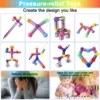 Magnetic Metal Fidget Pen With Colorful Magnet Balls Multifunctional Deformable Decompression Writing Pen Eliminate Pressure Pen 5