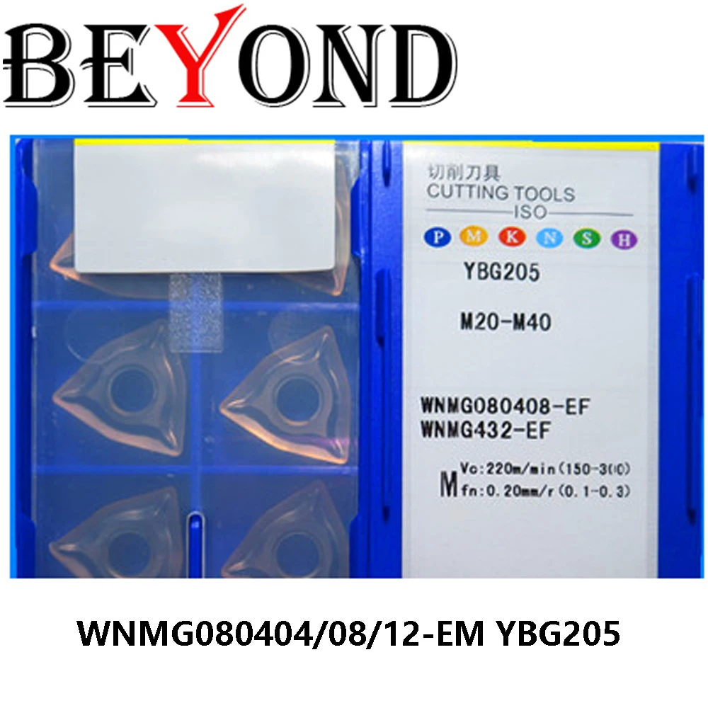 

Original WNMG 080404 080408 080412 WNMG080404-EM WNMG080408-EM WNMG080412-EM YBG205 Lathe Cutter CNC Lathe Tool Carbide Insert