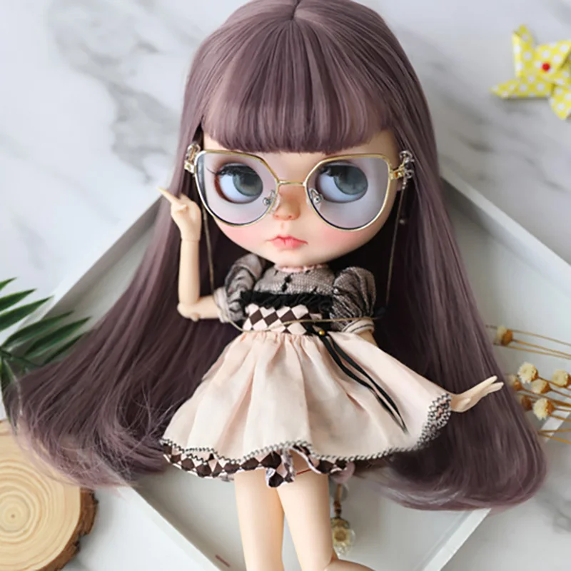 YESTARY BJD Blythe Doll Accessories Wig High Temperature Silk Cute Long  Hair Microroll Air Bangs For Blythe Dolls Wigs Girl Gift - AliExpress