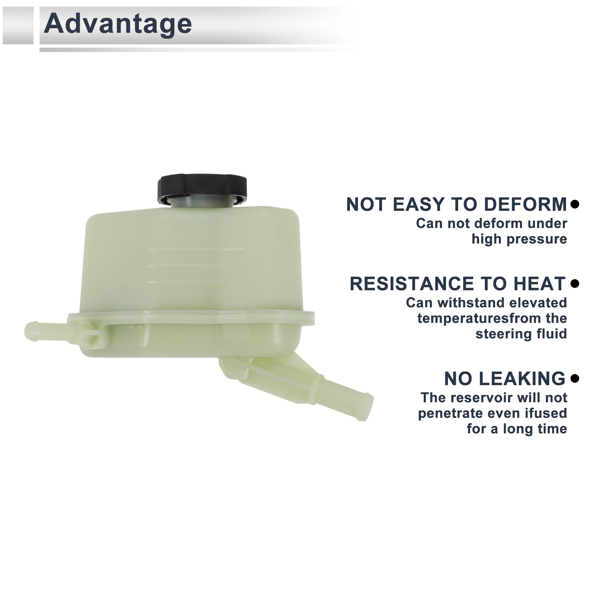 UXCELL Power Steering Reservoir for Nissan Altima 2007 2008 2009 2010 2011 2012 2013 No.49180JA000 Beige