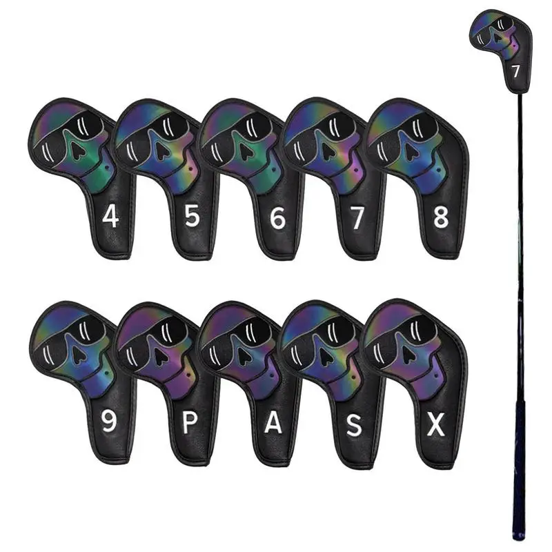 

Чехол с изящной подкладкой для клюшки, чехлы с черепом и номерной табличкой, чехлы для гольф-клуба, гладкий Чехол с клюшкой, хорошо защитит вашу