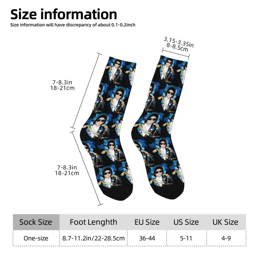 Michael 1984 Grammys Jackson Pop Art Portrait Socks Harajuku Stockings All Season Long Socks Accessories for Unisex Gifts