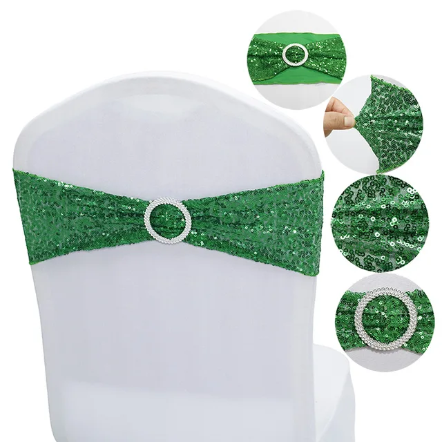 Chair Sashes Plain Tie Spandex Knot Cover Back Elastic Band Readymade Belt Bow For Hotel Banquet Wedding Party Event Decoration