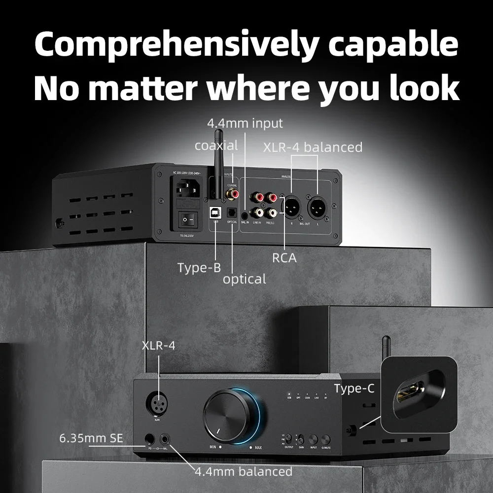アンプ Fiio K9 AKM DAC FiiO K9 AKM Desktop HiFi Audio Decoder Headphone Amplifier