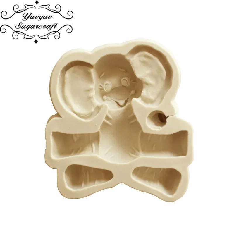 Yueyue Sugarcraft Animal Elephant/Dog/Rabbit/silicone mold fondant mold cake decorating tools chocolate gumpaste clay mould silicone mold