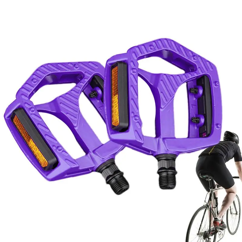 

Road Bike Pedals Bicycle Pedals Cycling Footrest Footrest Pedal Anti-Slip Bike Footboard Lightweight Aluminum Alloy Bicycle