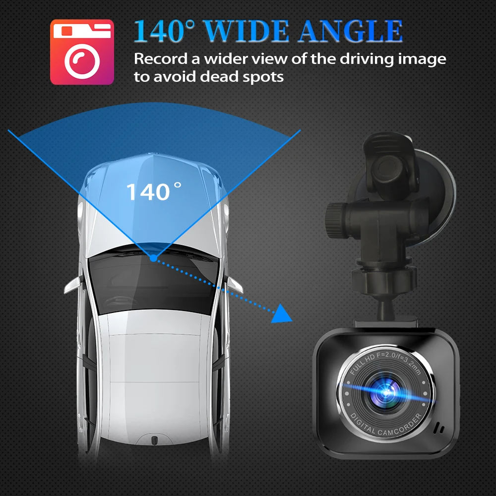 ڵ DVR  ķ  FHD1080P ̺     ī޶     ȭ ߰ ð  ڽ