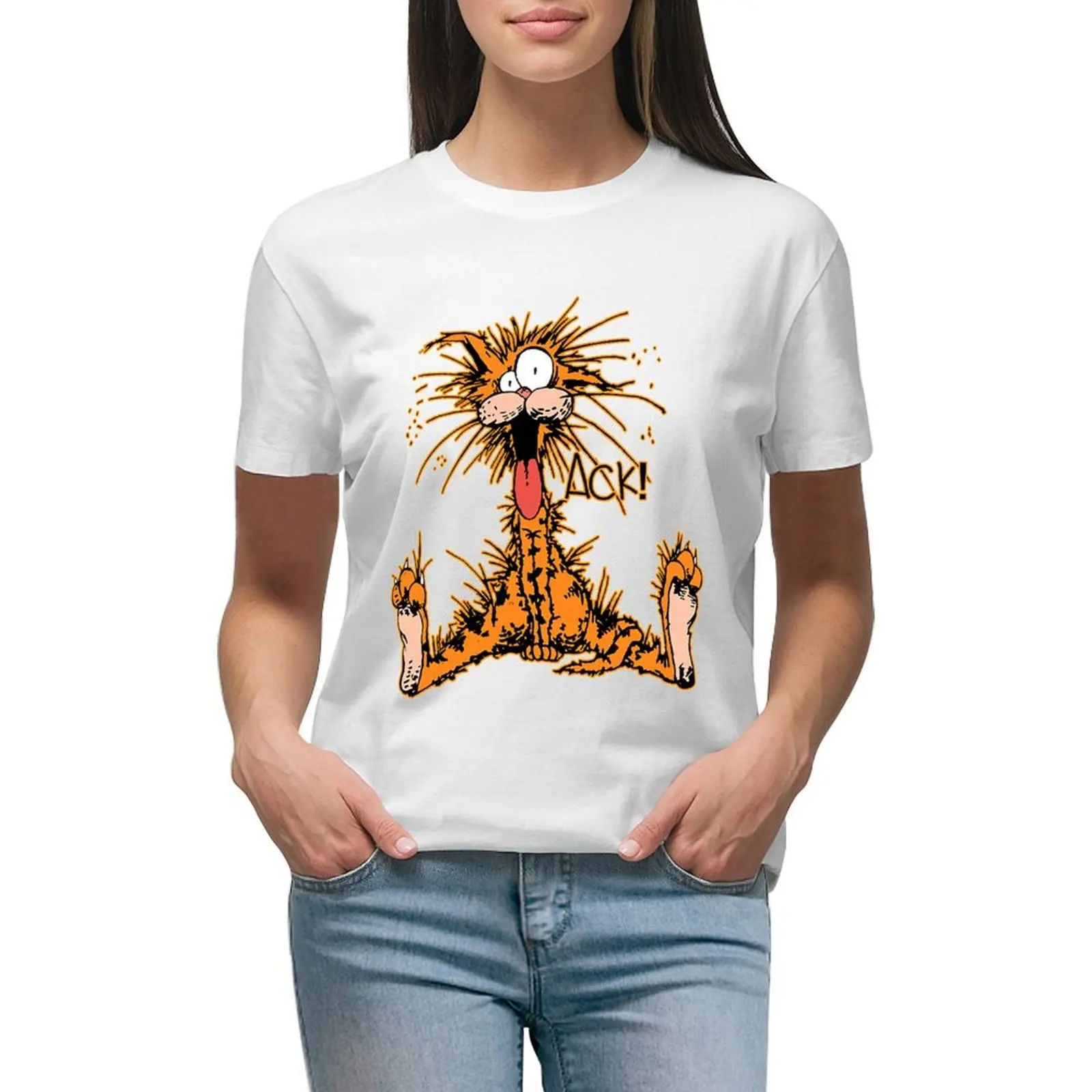

Bill The Cat T-shirt cute clothes summer tops Womens clothing