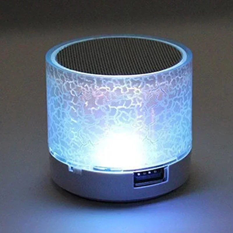 Mini Bluetooth Speaker Wireless Loudspeaker Crack LED SD Card USB Subwoofer Portable MP3 Music Sound Column for PC Mobile Phone 1
