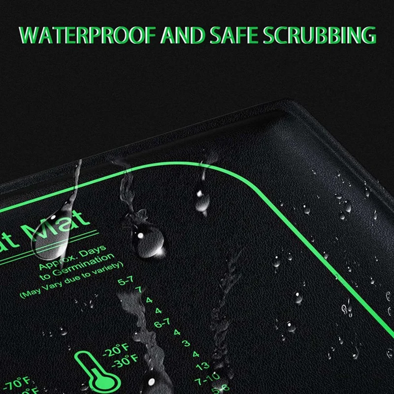 2X 50W Seedling Heat Mat With Thermostat With Temperature Setting From 5℃ To 42℃ For Plants Growth,Germination EU Plug