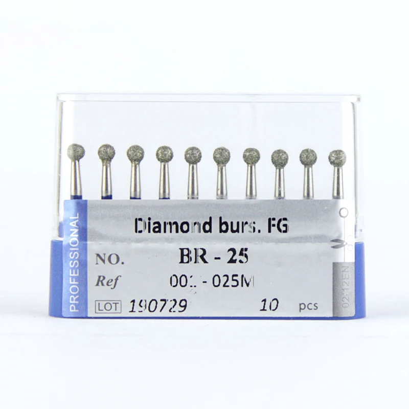 10/20 Stück Diamantbohrer für Zahnmedizin, Dentalbohrer, Kugelförmige Bohrer, Hochwertige Zahnmedizinische Werkzeuge, FG 1,6 mm für Zähne – Detail 12