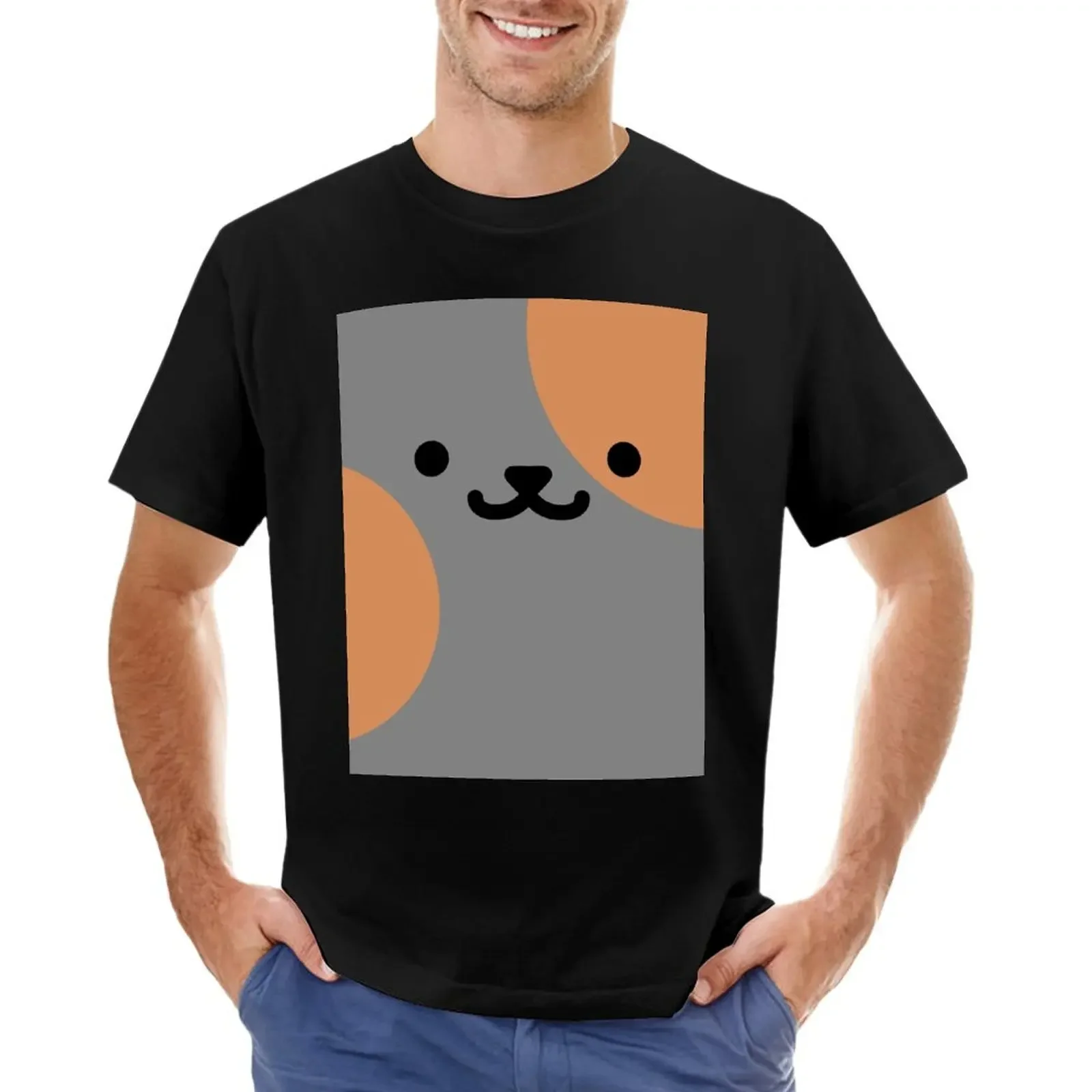 

Neko Atsume - Spooky Graphic T-Shirt customs sweat t shirts for men cotton vintage clothes mens tall t shirts