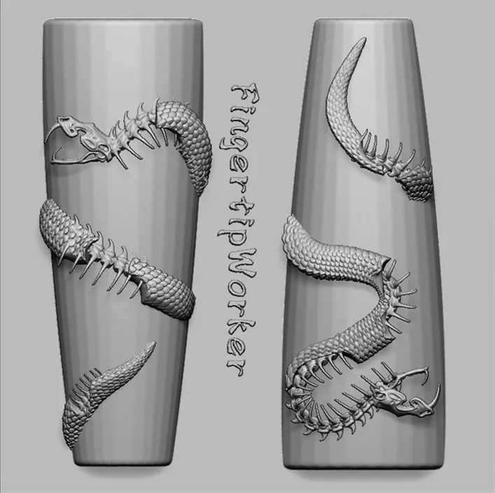 

1pc Snake Bone 3D Acrylic Nail Mold Nail Decorations Nails DIY Silicone Nail Stamping Plates Nails Products Nail
