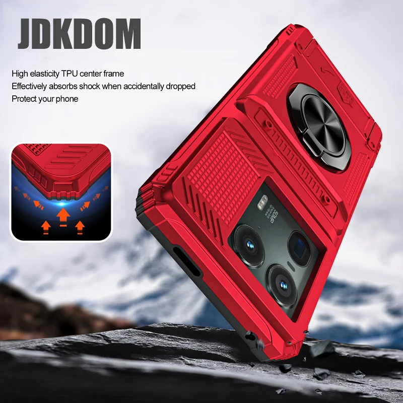 JDKDOM Magnetic Card Holder Case with Slot
