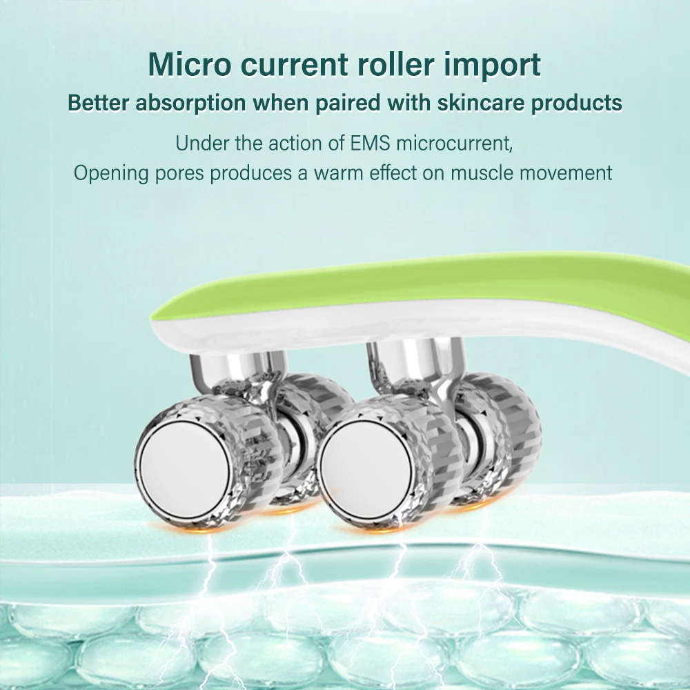 Elecrtic Facial Lifting Roller 3 Gear Skin Tighten V-line Face Lifting Massager Double Chin Wrinkle Removal Skin Care Tool 2