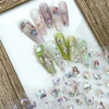Cute Girl Fantasy Horse Book Flower Shiny Butterfly Self Adhesive Nail Art Decoration Sticker Pretty Japan 3D Manicure 5D Decals 3