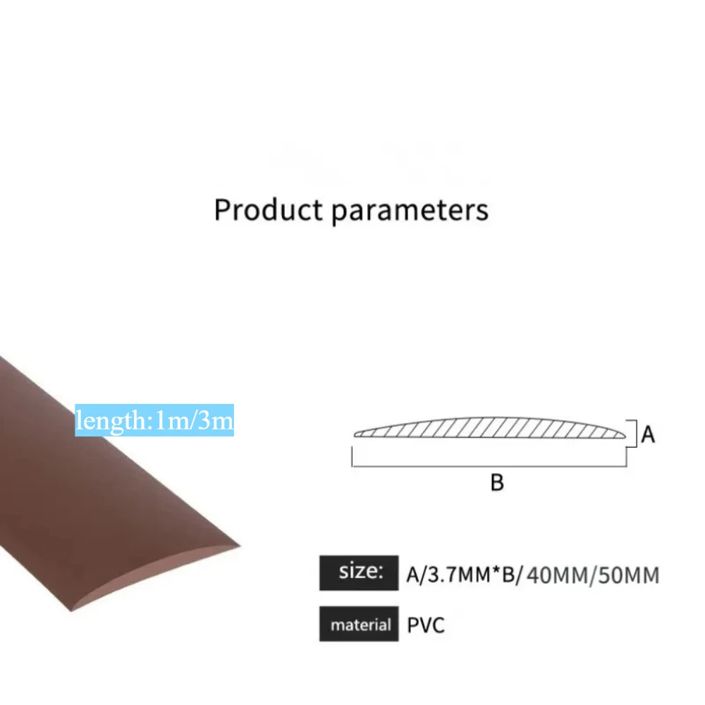 Self-adhesive Floor Cover Strips Carpet Edge Trim Strip Floor Transition Door Threshold Gaps Door Bottom Sealing Strip 1pc 1m/3m