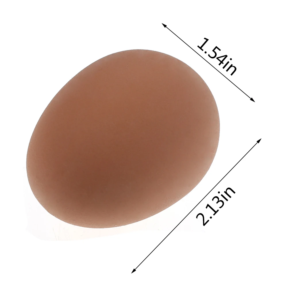 Bouncing Ball Toy 1 Pcs Novelty Bouncy Eggs Realistic Fake Rubber Bouncing Balls Model Farm Chicken Nesting Hen Hatching Egg Pet Toy Prank Joke
