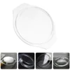 Microwave Oven Glass Lid Covers Anti Splatter Plate Food Pot Steamer for Use Dish 5