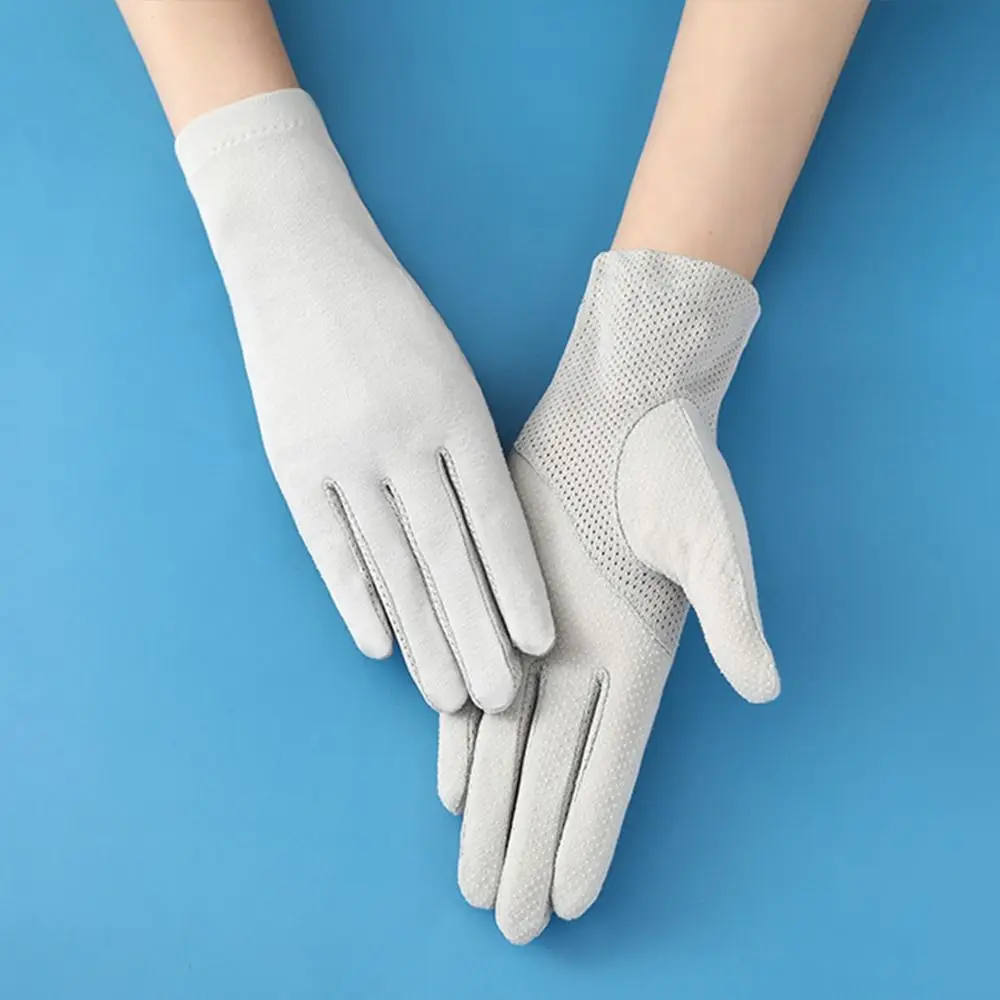 Women Cotton Thin Gloves Touch Screen Outdoor Riding Driving Sunscreen Gloves Breathable Non Slip UV Protection sports gloves,sunscreen gloves,cotton gloves